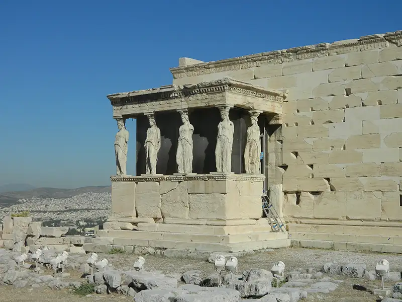 Photo of the Erechtheion in Athens, Greece