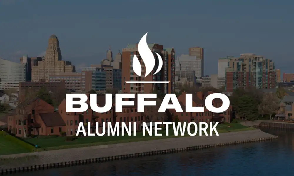 Buffalo Alumni Network [photo of Buffalo skyline in the background]