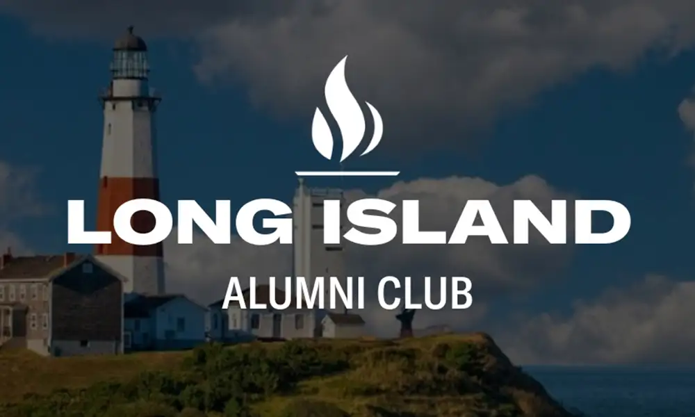 Long Island Alumni Club [photo of Long Island skyline in the background]