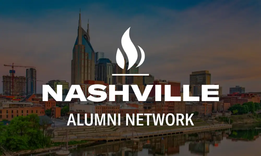 Nashville Alumni Network [photo of Nashville skyline in the background]