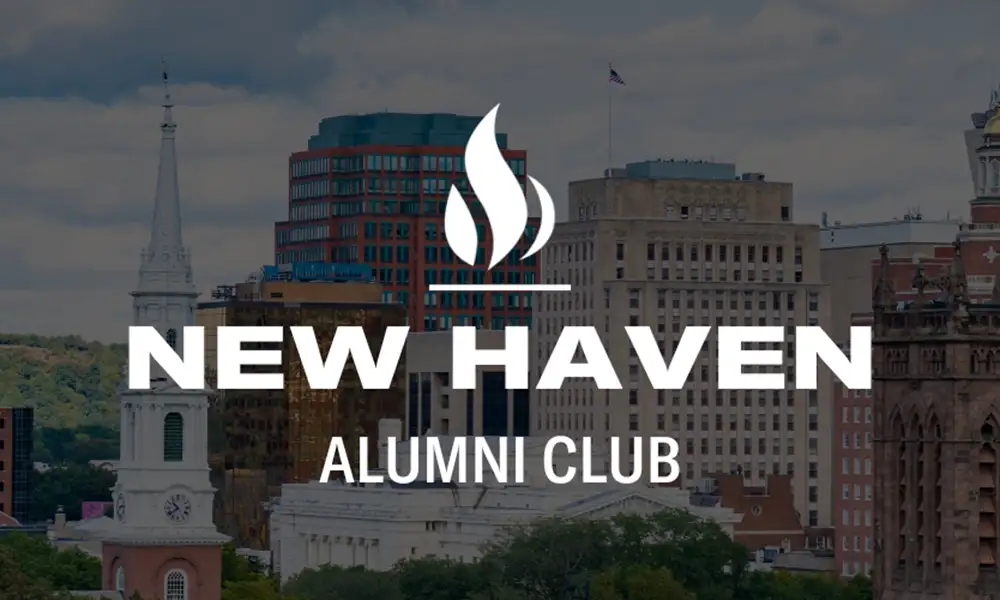 New Haven Alumni Club [photo of New Haven skyline in the background]