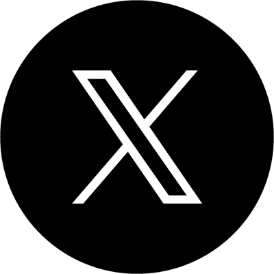 X (formerly twitter) logo in black