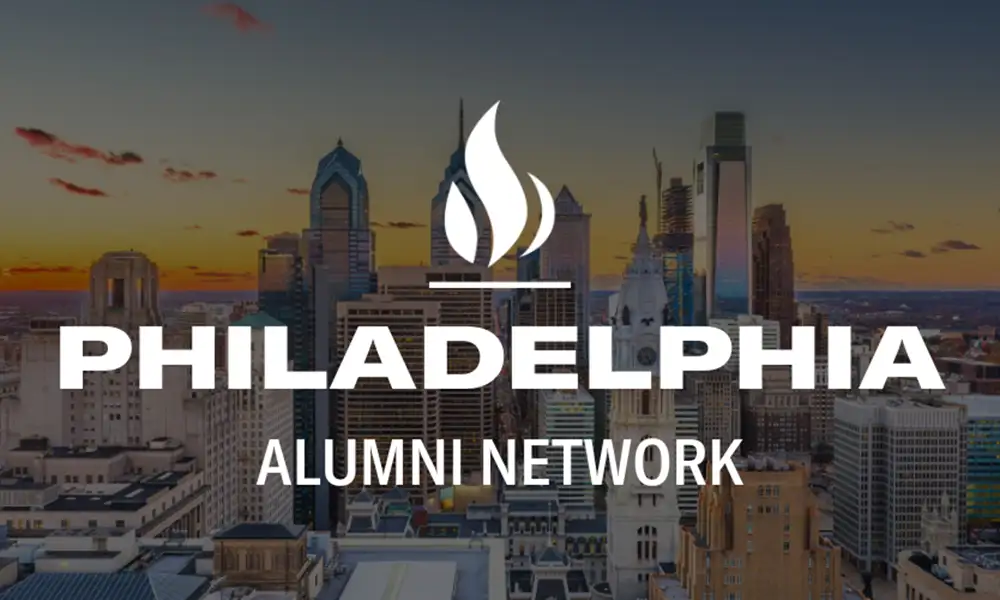 Philadelphia Alumni Network [photo of Philadelphia skyline in the background]