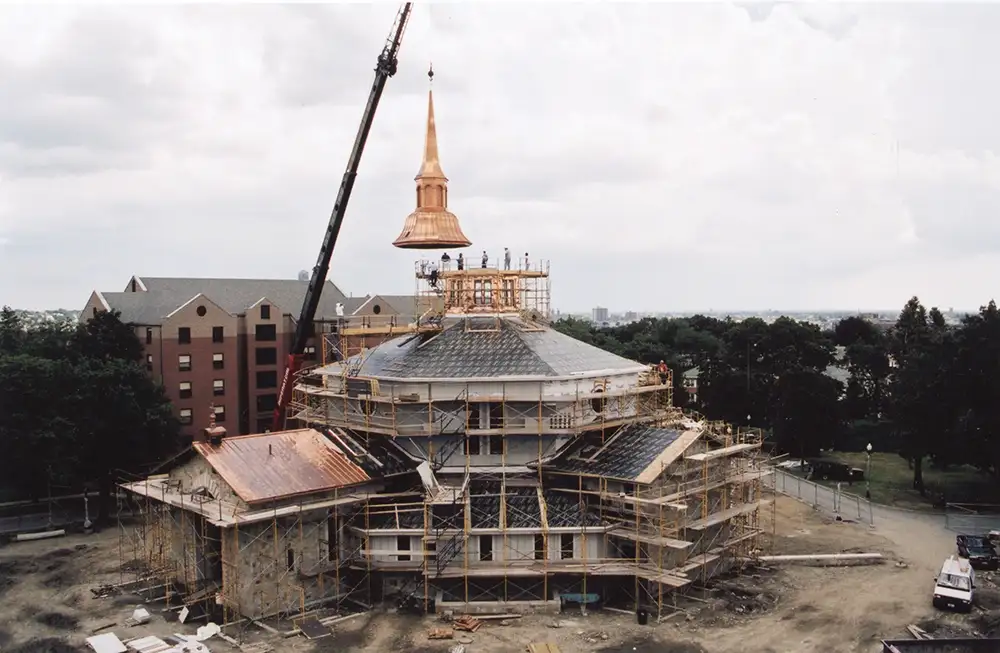 St. Dominic Chapel during build process